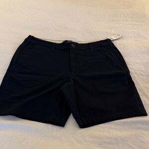 Hollister Men's Dark Navy Flat Front Shorts